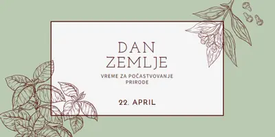 Značiš mi sve na svetu green vintage-botanical