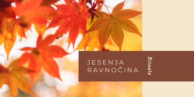 Jesenja ravnodnenica orange modern-simple