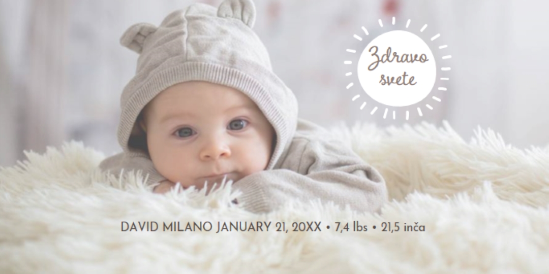Zdravo svete gray modern-simple