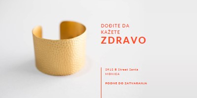 Dođi da se pozdraviš white modern-bold