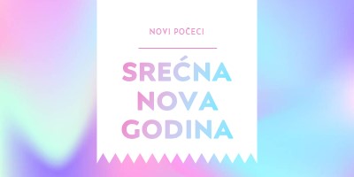 Nova godina, novi počeci blue modern-bold