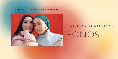 Proslava Latino zajednice red modern-bold