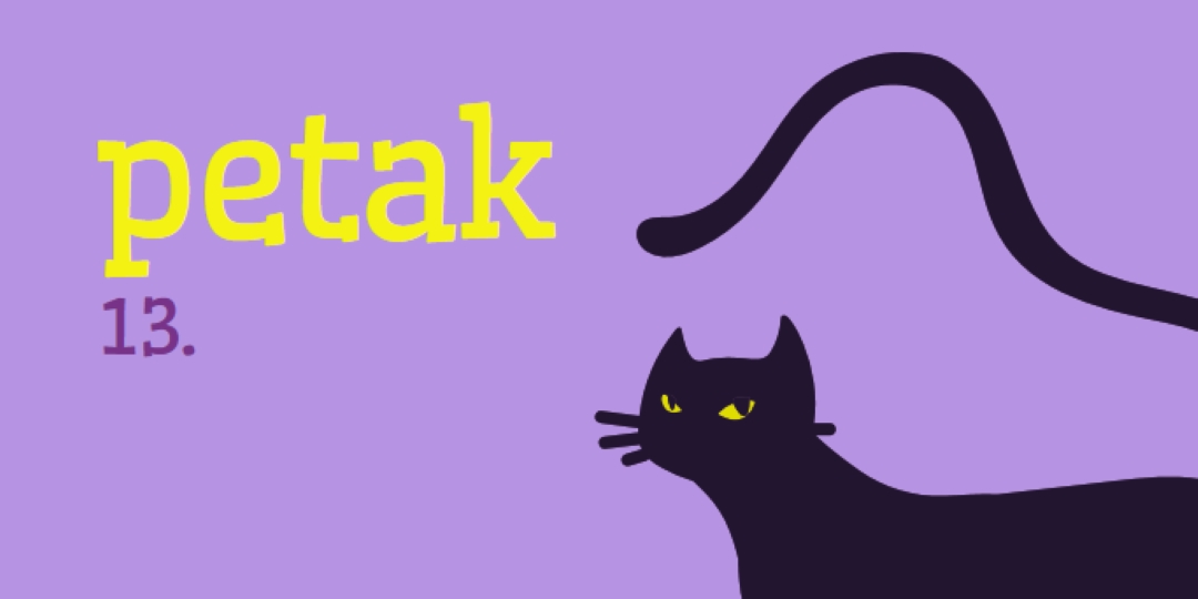 petak, trinaest purple organic-simple