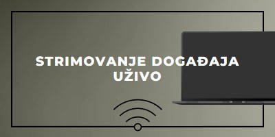 Strimovanje događaja uživo gray modern-bold