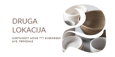 Druga lokacija je otvorena white modern-simple