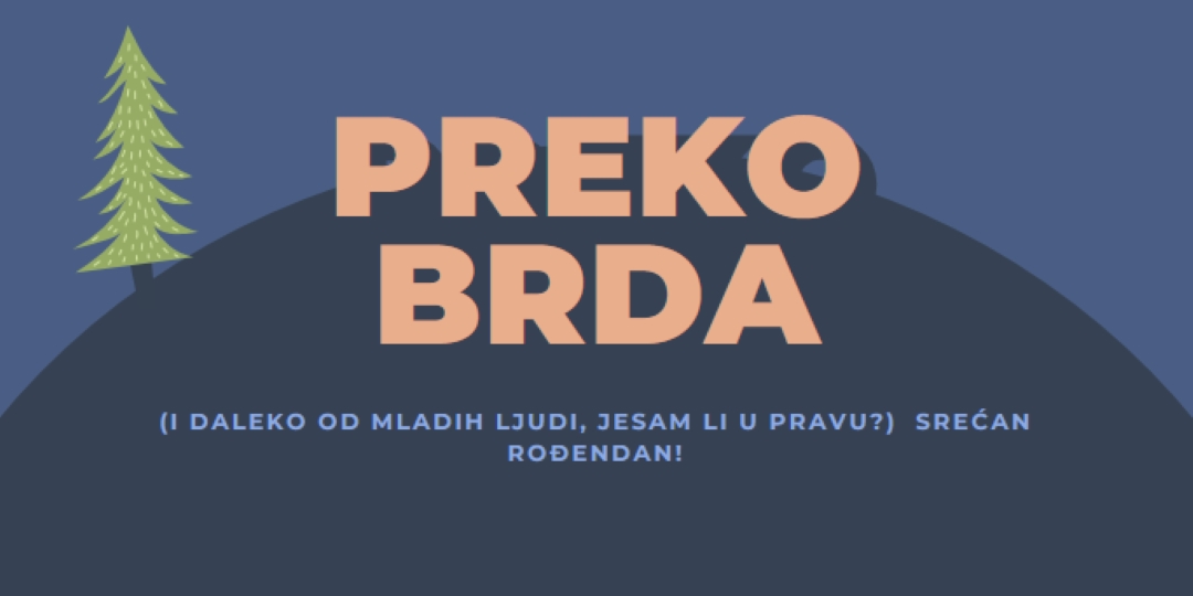 Preko brda blue modern-bold