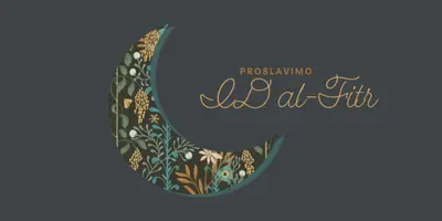 Proslava Ajda Al-Fitra black modern-simple