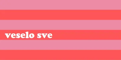 Sve je veselo pink modern-bold