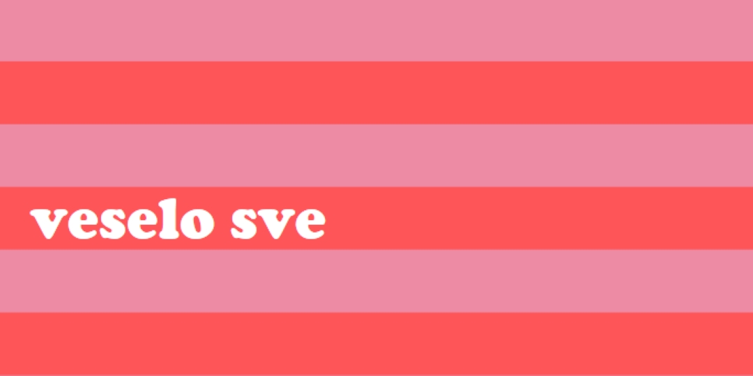 Sve je veselo pink modern-bold