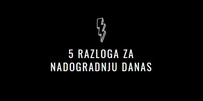 Pet razloga za nadogradnju black modern-bold