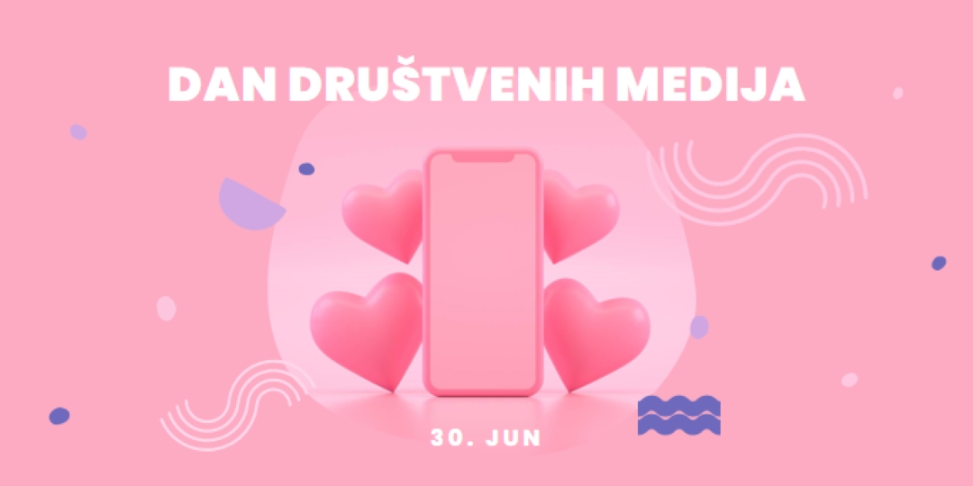 Srca i pratioci pink modern-bold