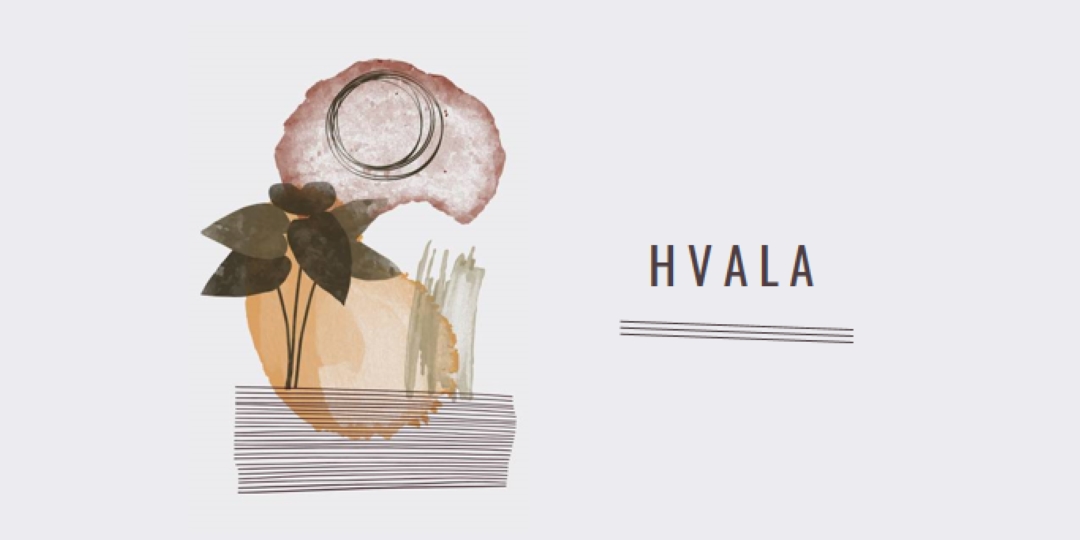 Podebljano i umetničko hvala white organic-simple