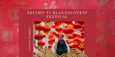 Srećan festival fenjeraša red modern-simple