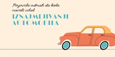 Citat o iznajmljenim automobilima orange whimsical-color-block