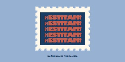 Čestitamo novim građanima blue modern-simple