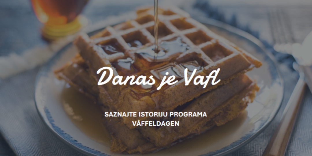 Danas je Vafl blue modern-simple