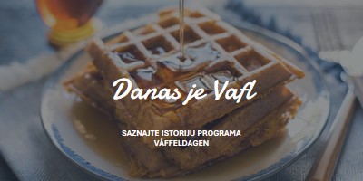 Danas je Vafl blue modern-simple