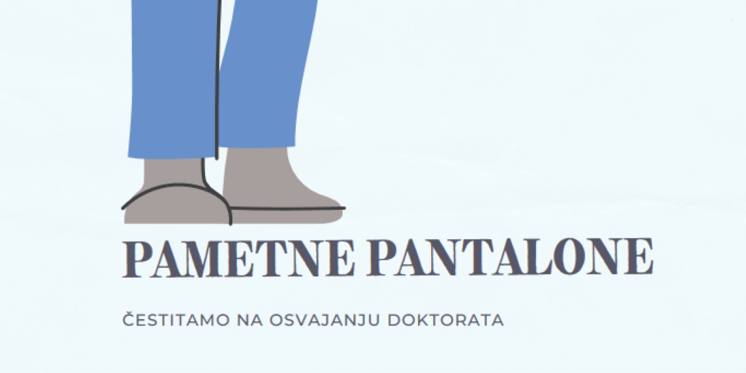 Pametne pantalone blue modern-color-block