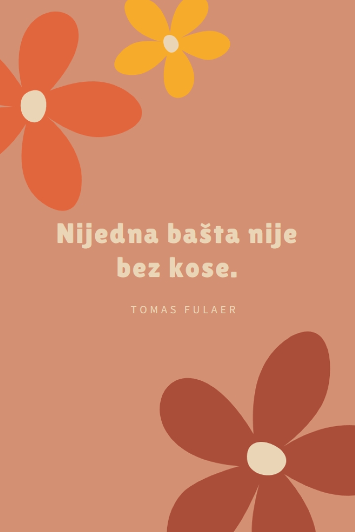 Podređeni cvet brown vintage-retro