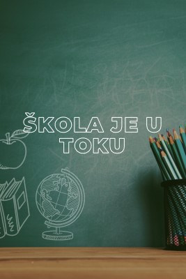 Škola je u toku green modern-simple