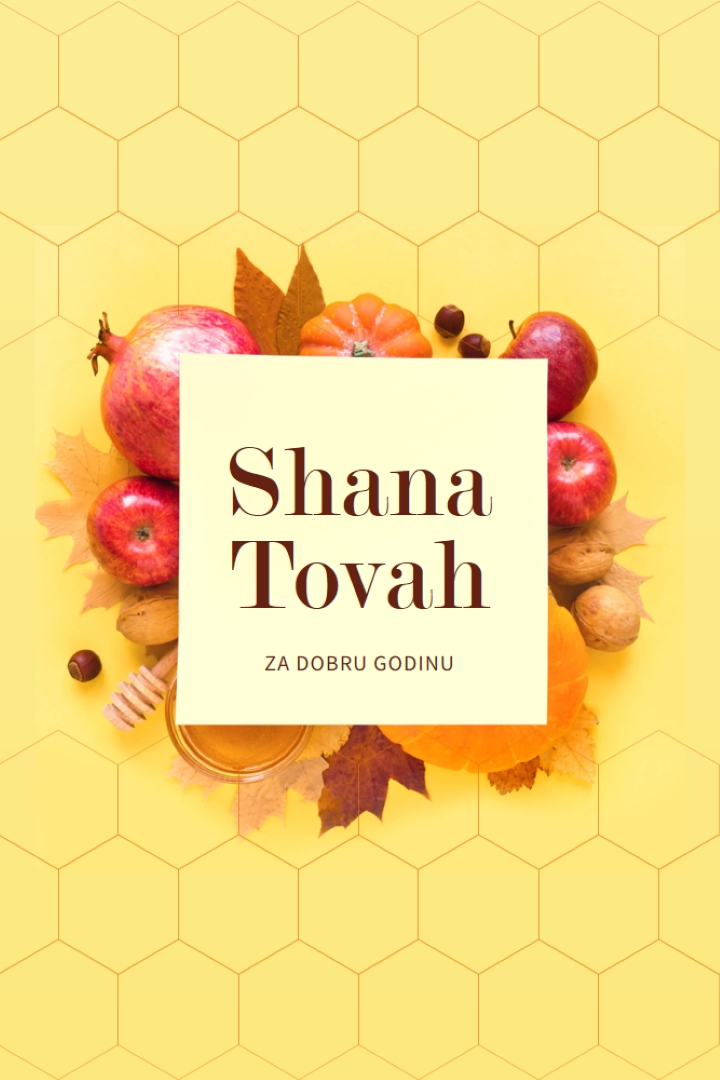 Plodna Nova godina yellow modern-simple