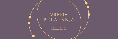 Vreme je za polaganje purple modern-simple