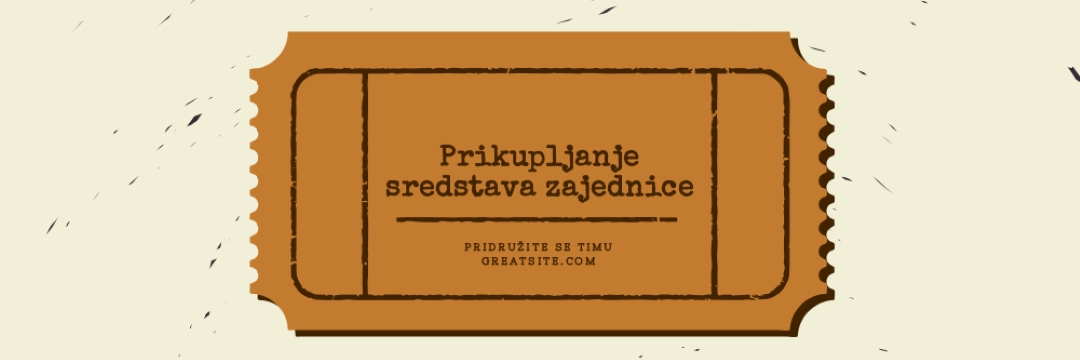 Veliki tiket brown vintage-retro