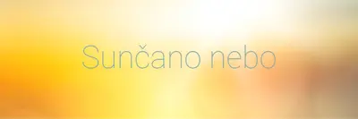 Sunčano nebo yellow modern-simple