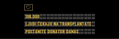 Postanite donator organa danas black modern-bold