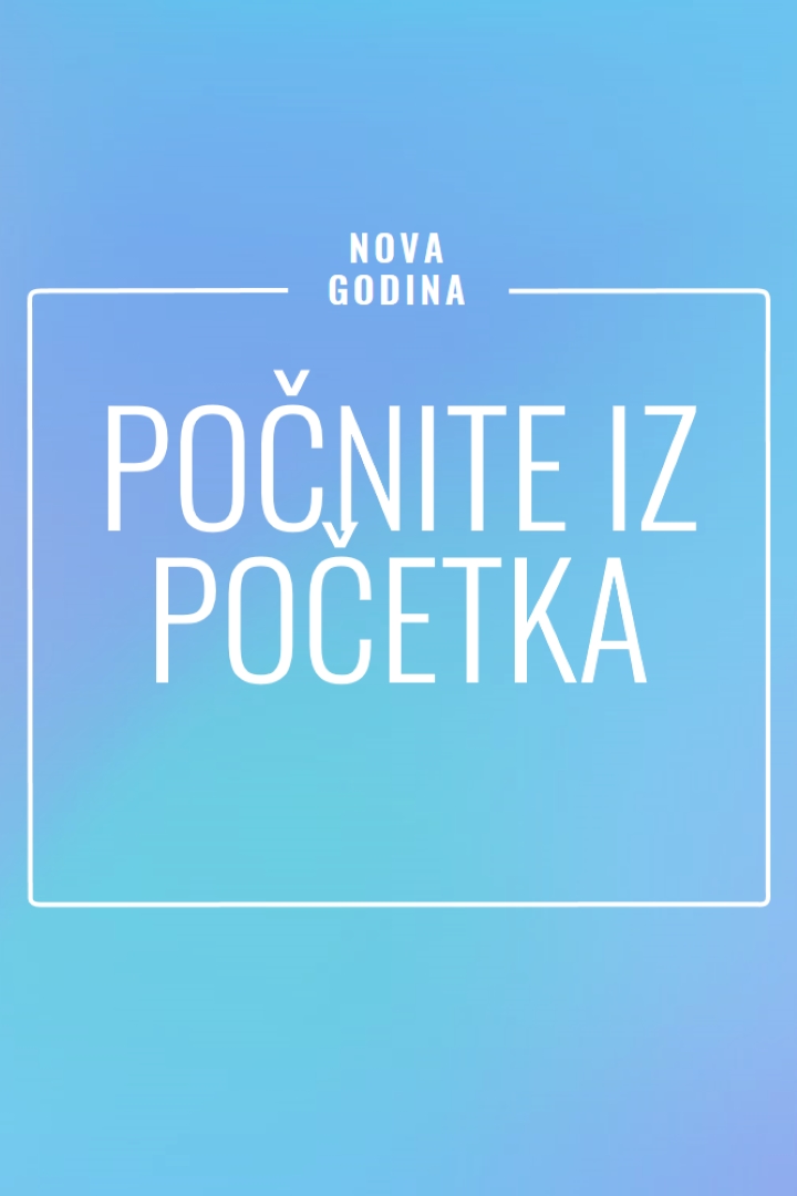 Novi početak blue modern-bold