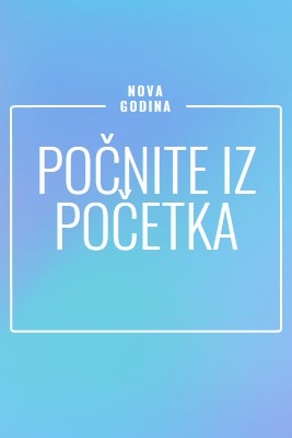 Novi početak blue modern-bold