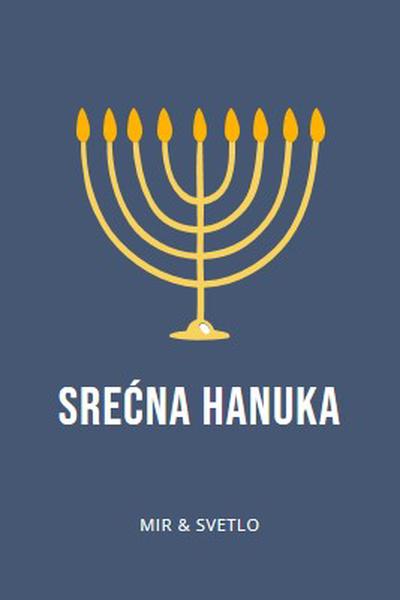 Hanuka Samaču blue modern-simple