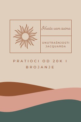 20k pratilaca i brojanje pink organic-boho