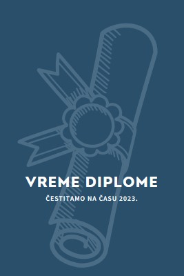 Vaša diploma blue modern-simple