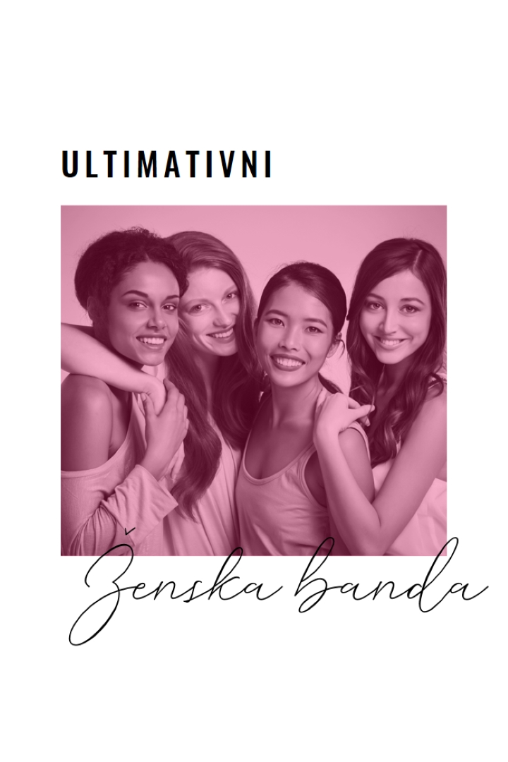 Ženska banda white modern-simple