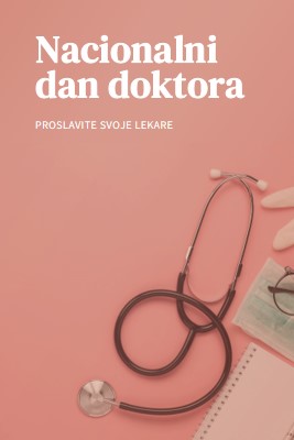 Proslavite svoje lekare pink modern-simple