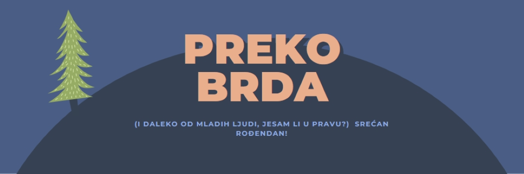 Preko brda blue modern-bold