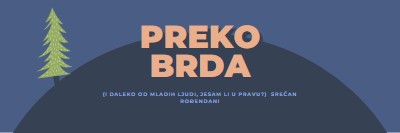 Preko brda blue modern-bold