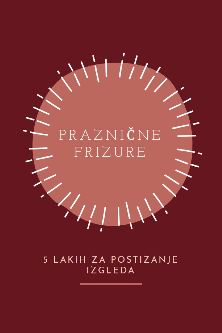 Praznične frizure red organic-simple