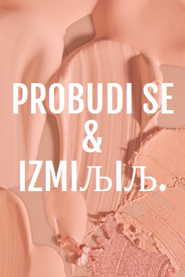 Probudi se & izmiљiљ. pink modern-simple