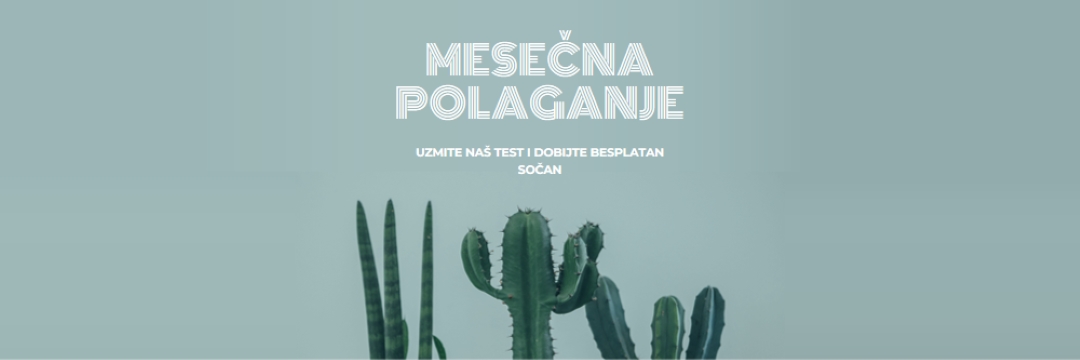 Mesečni test za polaganje green modern-simple