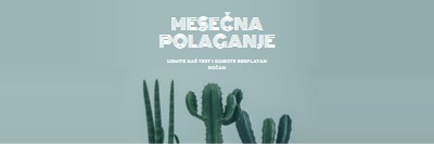 Mesečni test za polaganje green modern-simple