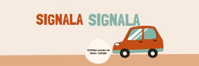 Zvučni signal! orange whimsical-color-block