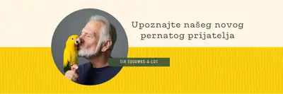 Ptica u ruci yellow organic-simple