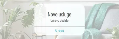 Obaveštenje o usluzi white modern-simple