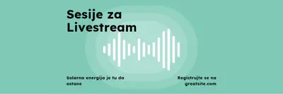 Sesije za Livestream green modern-simple