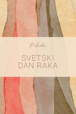 Dan podrške svetskom raku yellow modern-simple