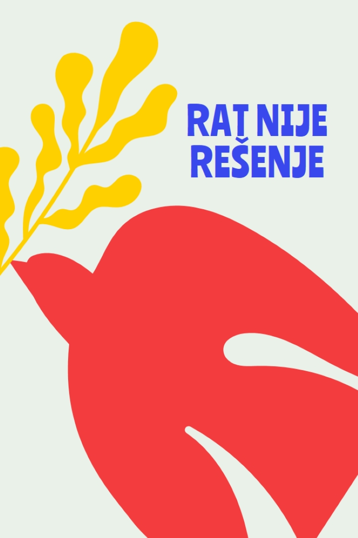 Zadržite mir red vintage-retro
