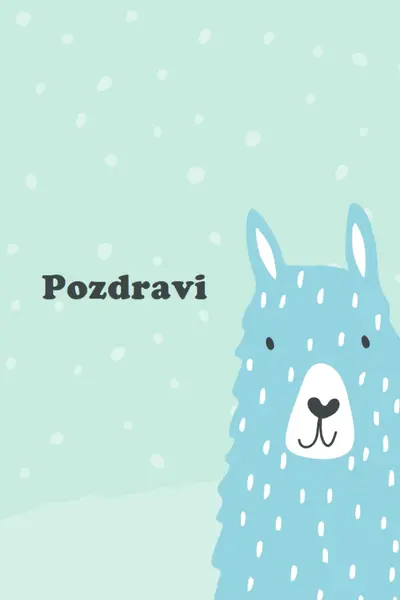 Pozdravi green whimsical-color-block