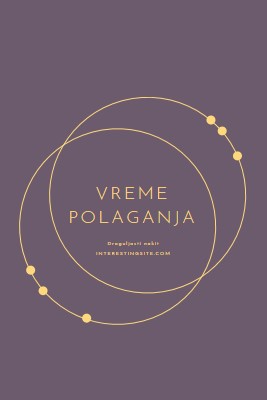 Vreme je za polaganje purple modern-simple